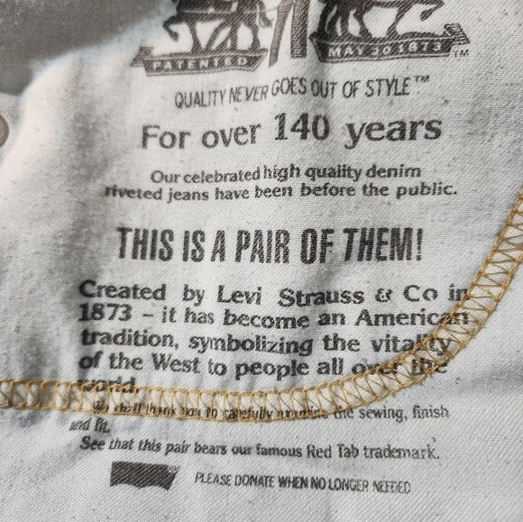 Levi 511 Men knee length denim shorts. - Picture 5 of 5